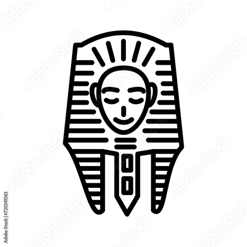Egyptian Face Vector Icon