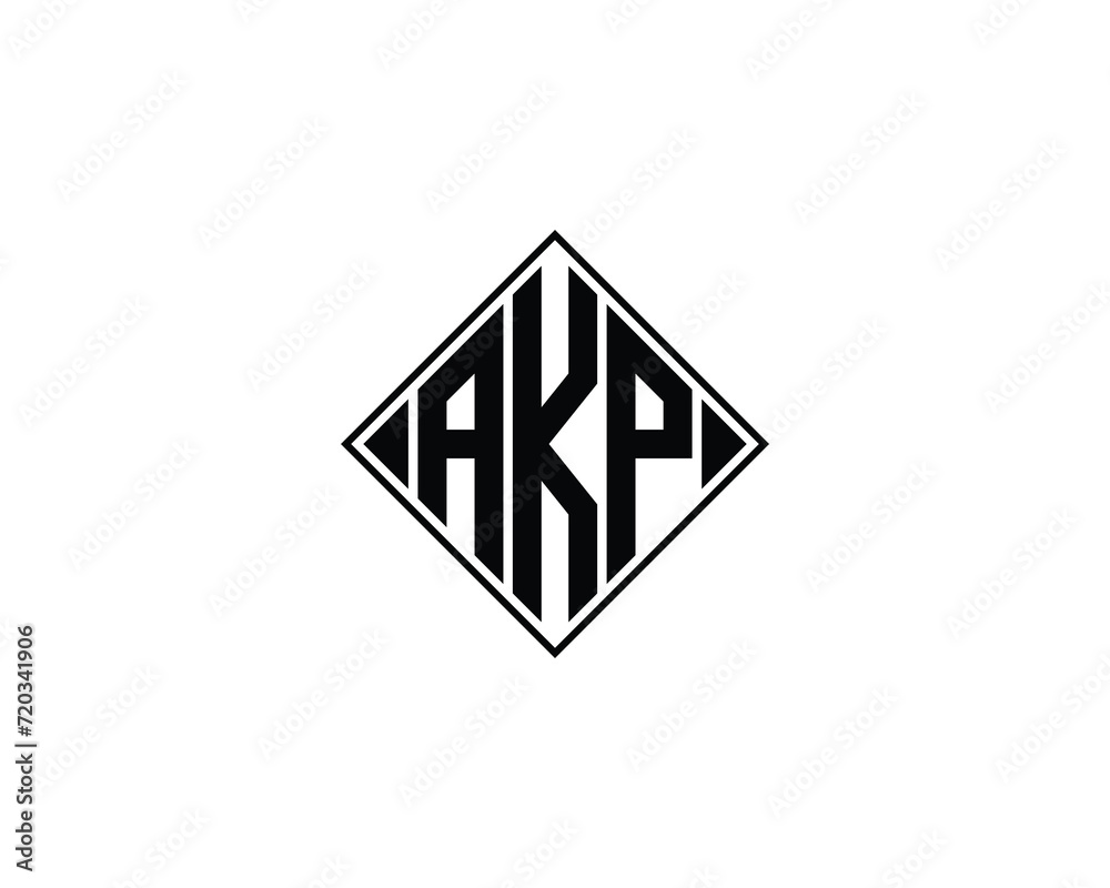 AKP logo design vector template AKP logo design vector template