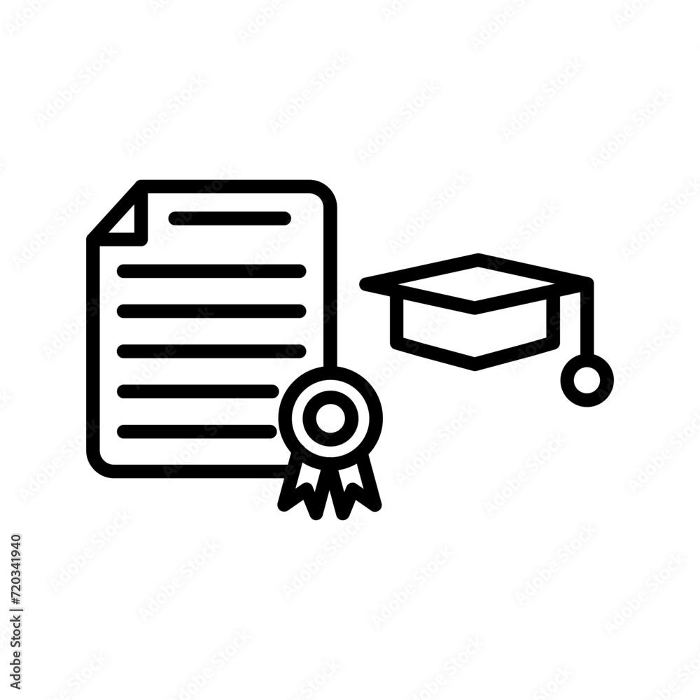Graduation Vector Icon Graduation Vector Icon