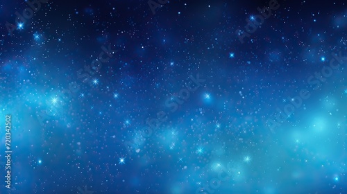 outer space with   stars  Blue background