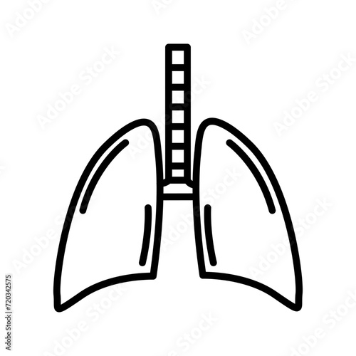 Lungs Vector Icon