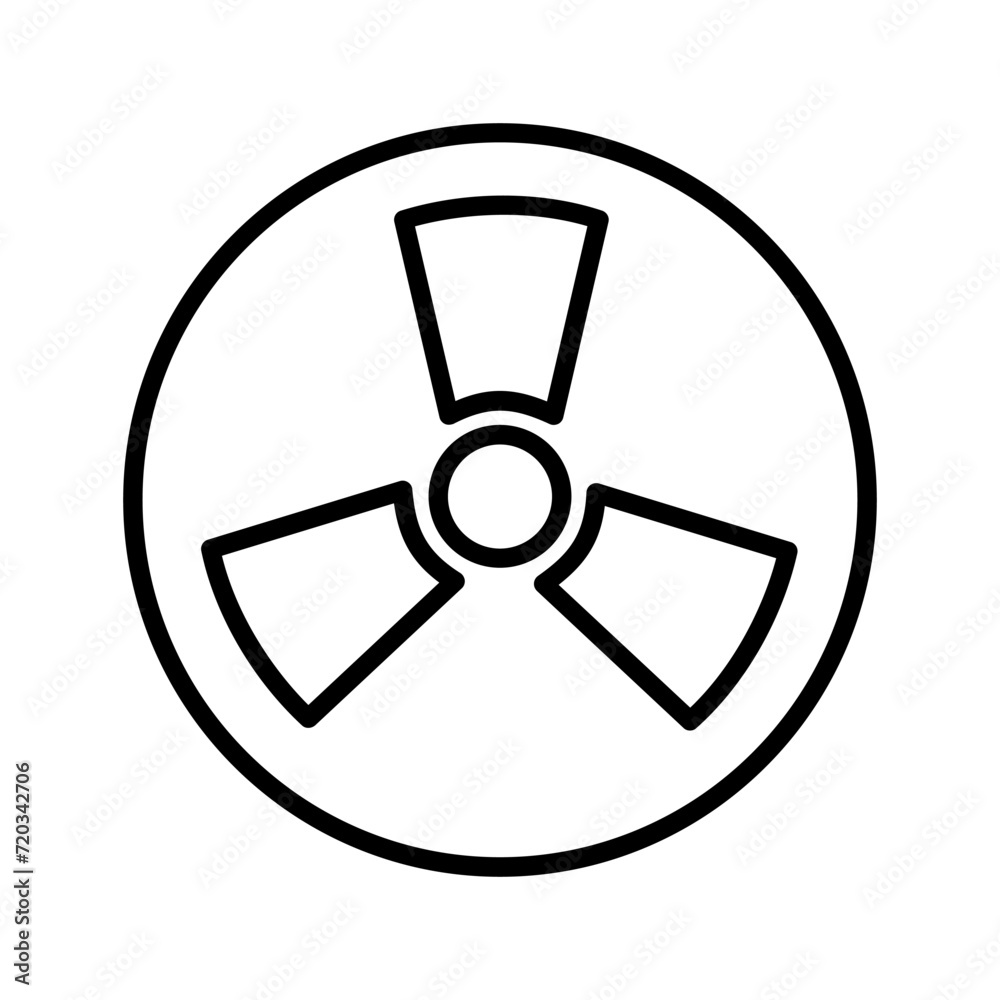 Radiation Vector Icon Radiation Vector Icon