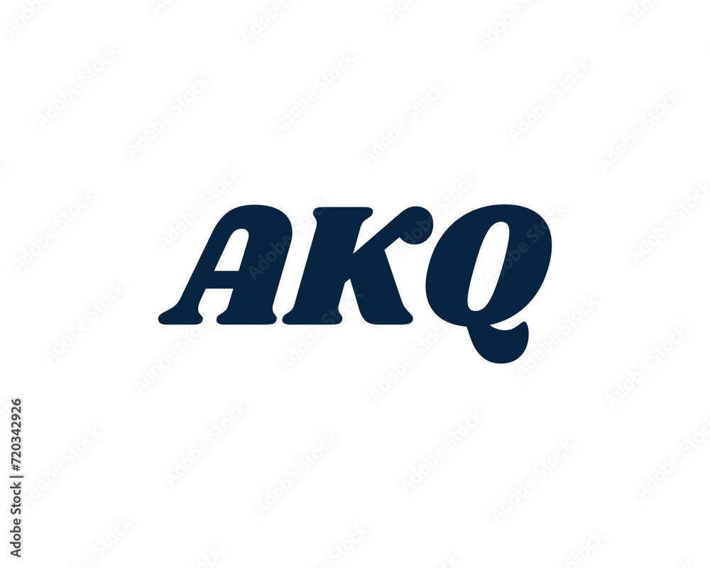 AKQ logo design vector template AKQ logo design vector template