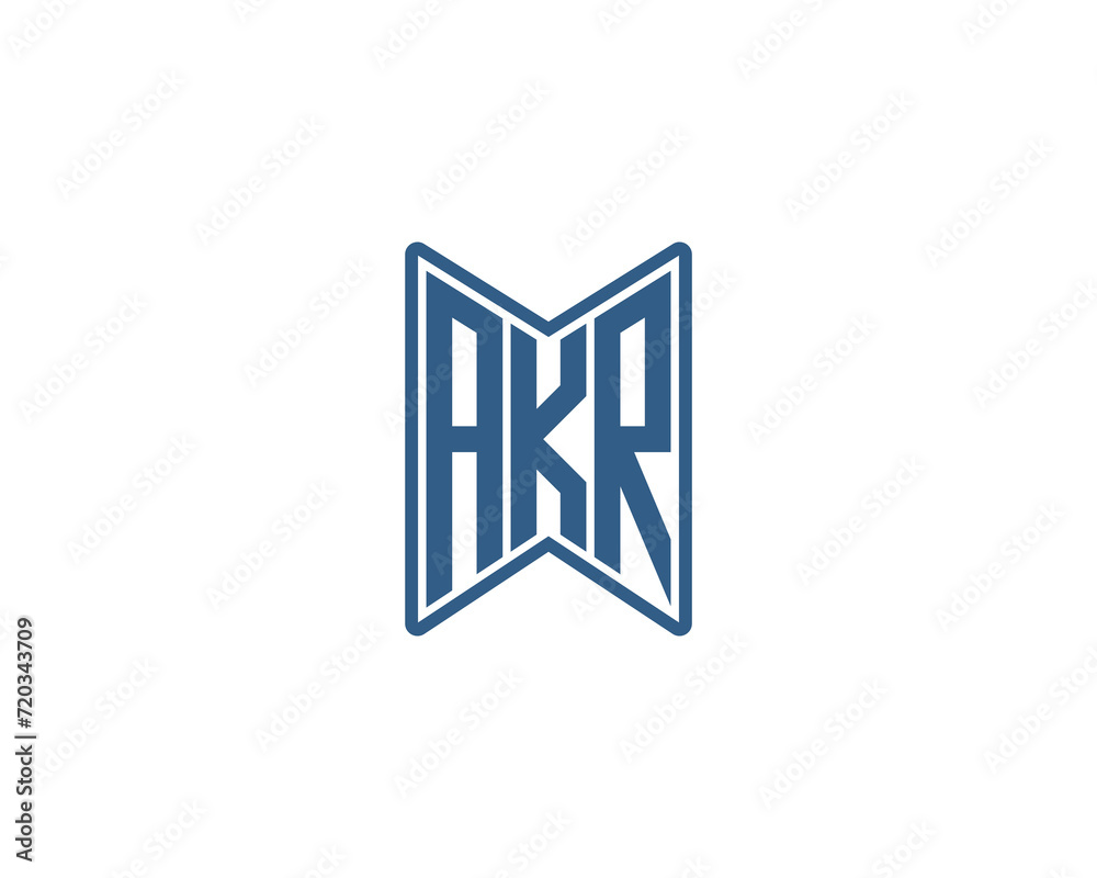 AKR logo design vector template