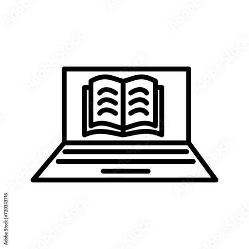 Online Books Vector Icon