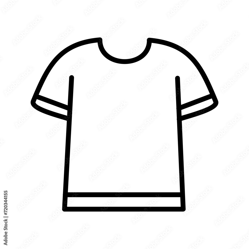T-Shirt with Lines Vector Icon T-Shirt with Lines Vector Icon