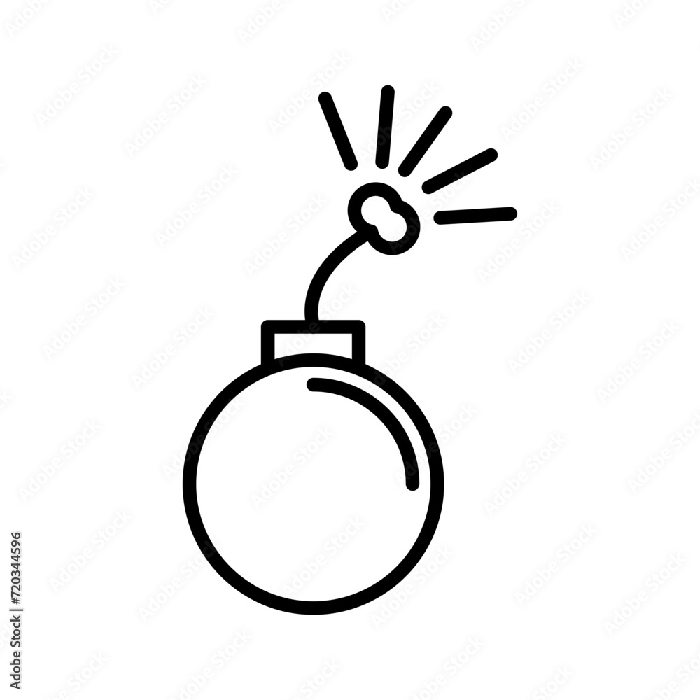 Danger of Explosion Vector Icon Danger of Explosion Vector Icon