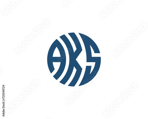 AKS logo design vector template photo