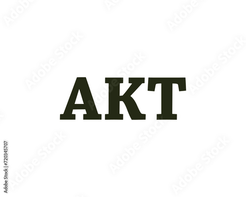 AKT logo design vector template