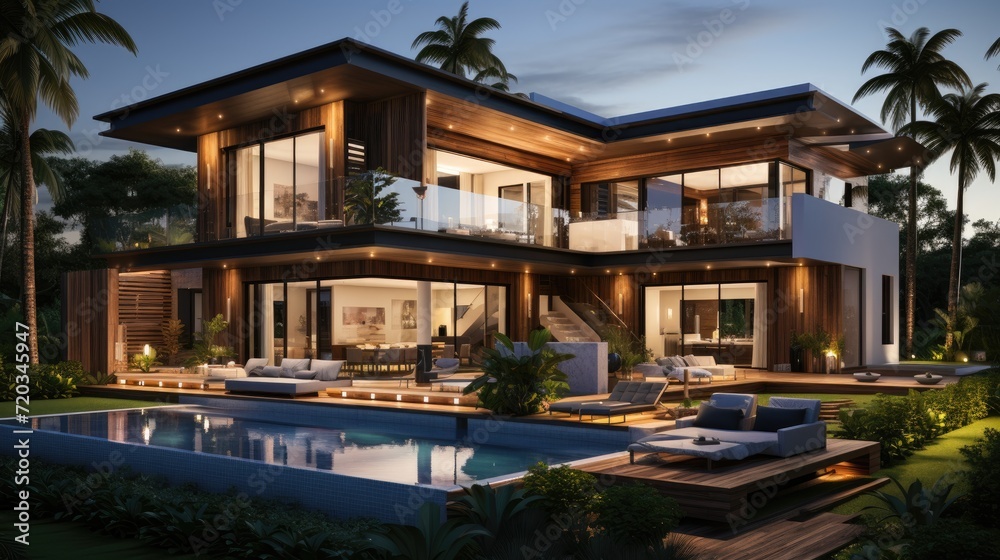 Modern luxury villa home