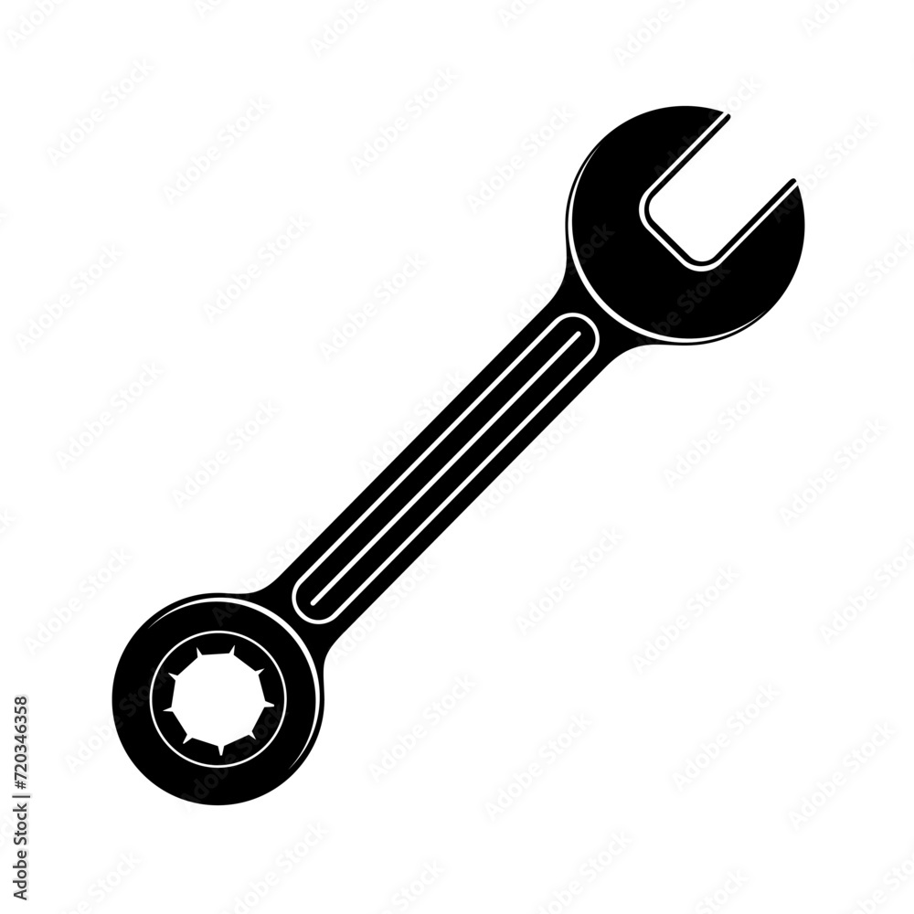 Wrench work tools clipart vector flat design isolated on white background Wrench work tools clipart vector flat design isolated on white background