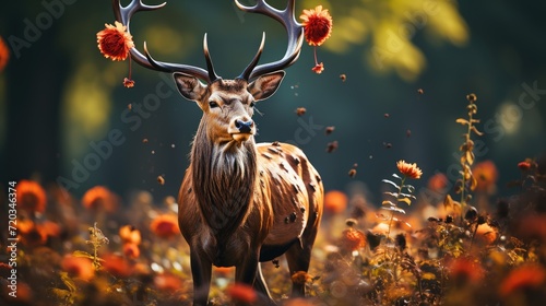 A Majestic Deer Amidst the Enchanting Wilderness © Muhammad_313