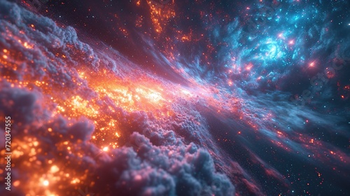 Hyper space speed multiverse abstract background photo