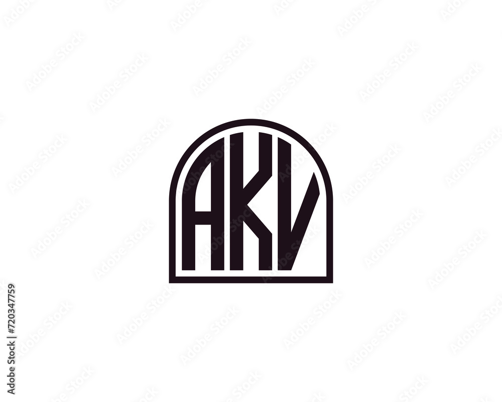 AKV logo design vector template AKV logo design vector template