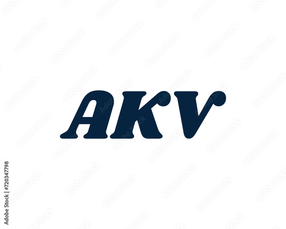 AKV logo design vector template AKV logo design vector template