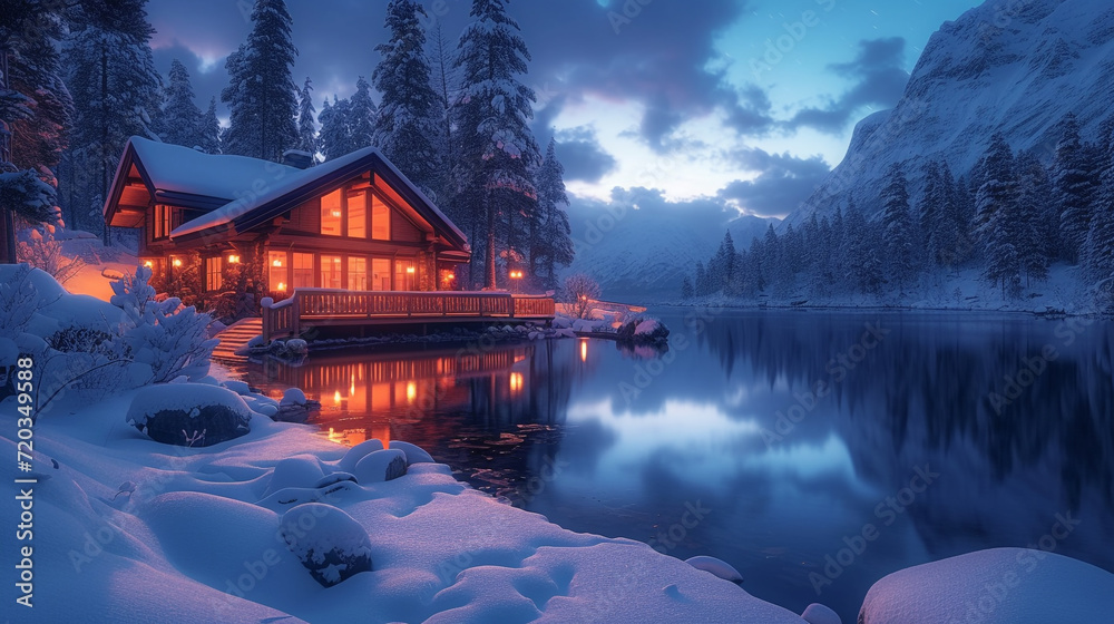 Fototapeta premium Luxury northern lights