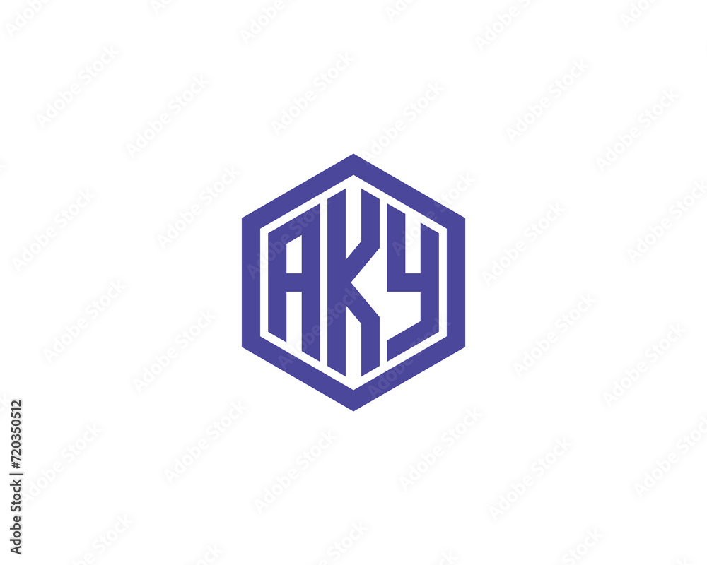 AKY logo design vector template AKY logo design vector template