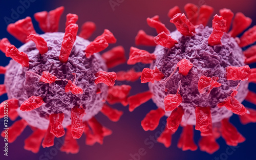 Covid-19 virus icon, Sars Cov 2 Bacteria, coronavirus pandemic and X epidemic
