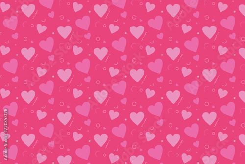 Wallpaper Mural Heart pattern, Valentine's Day seamless pattern, Valentine's Day background. Torontodigital.ca