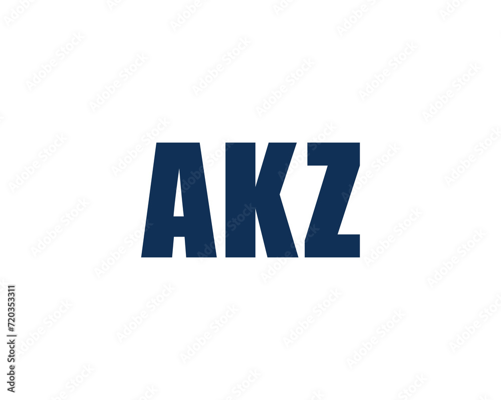 AKZ logo design vector template