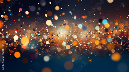 Featuring stunning soft bokeh lights and shiny elements. Abstract festive and new year background