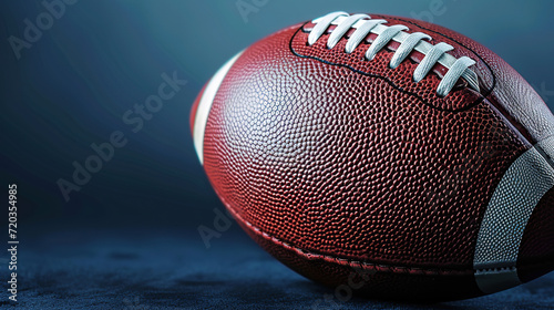 wallpaper banner of a American football concept  ball  symbol  with empty copy space
