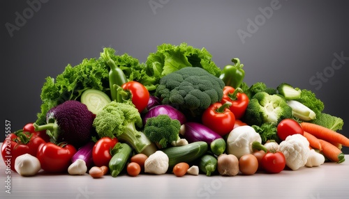 A pile of colorful vegetables on a table