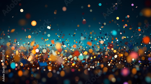 Abstract glitter lights background. Blurred bokeh effect