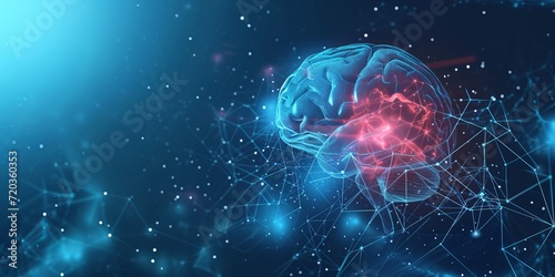 futuristic medical research of brain