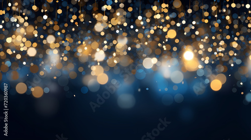 Abstract glitter lights background. Blurred bokeh effect