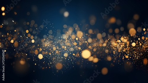Abstract glitter lights background. Blurred bokeh effect