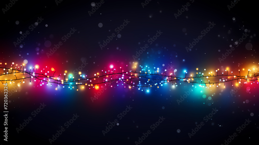 Abstract glitter lights background. Blurred bokeh effect