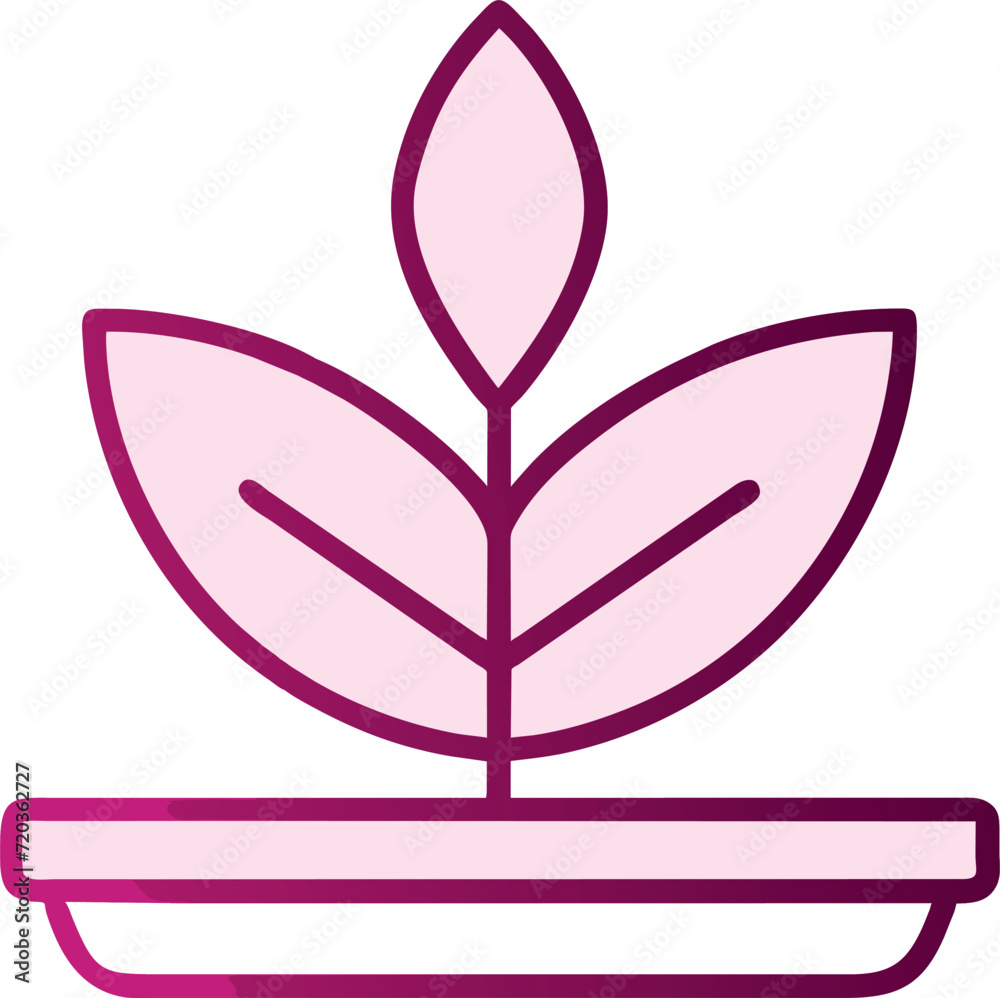 a seedling, symmetrical, geometric details, icon a seedling, symmetrical, geometric details, icon