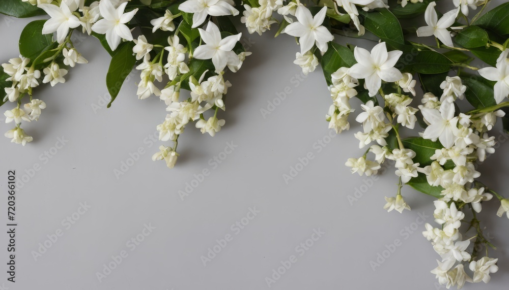 A bunch of white flowers on a white background