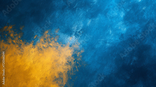 Blue and yellow banner background. PowerPoint and Business background.