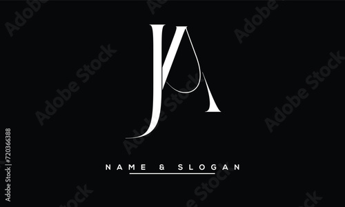 JA,  AJ,  J,  A  Abstract  Letters  Logo  Monogram photo