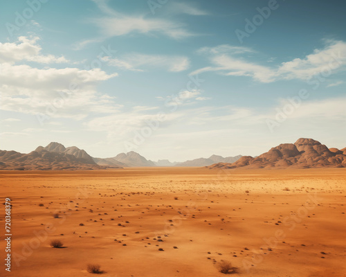 desert plains with hills