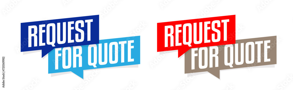 Request for quote on speech bubble Request for quote on speech bubble