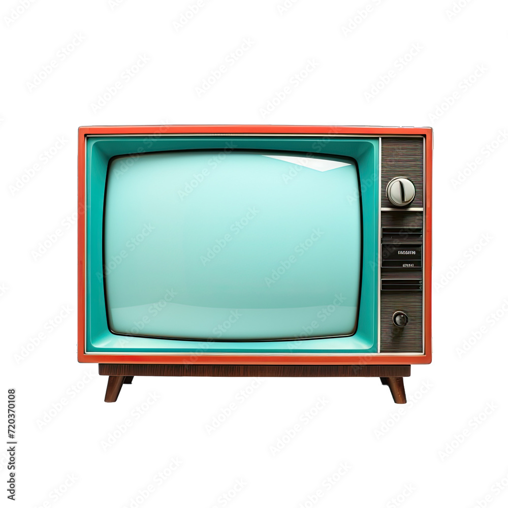 A Modern Flat. Screen Television Displaying Vibrant Images and Entertainment.. Isolated on a Transparent Background. Cutout PNG.