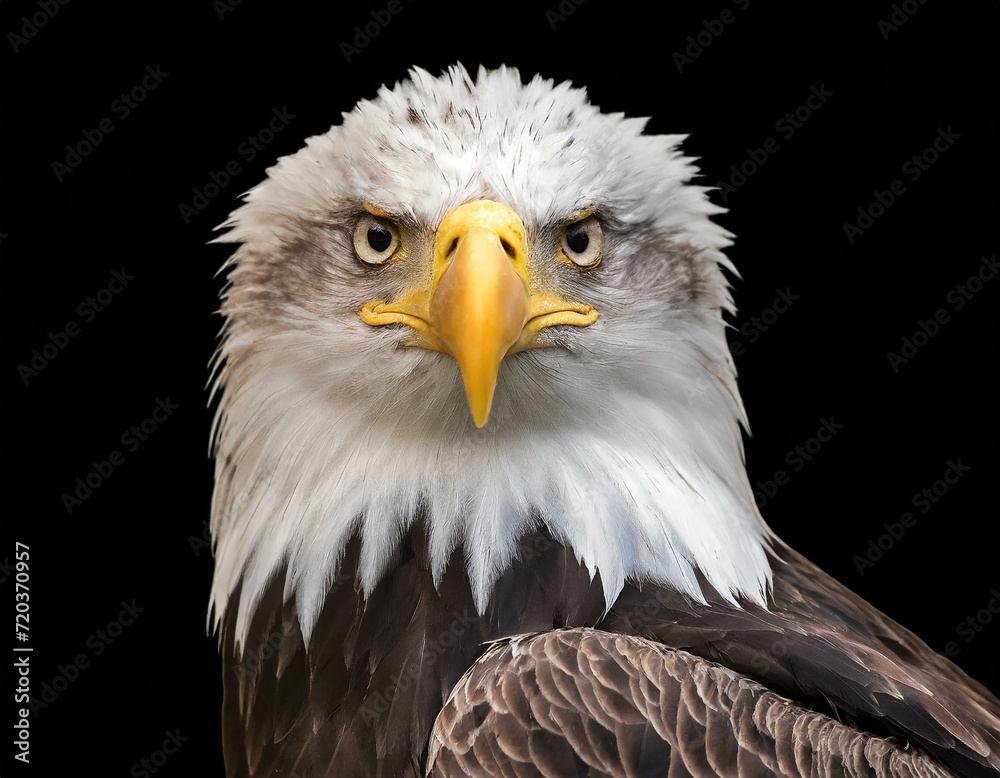 Bald Eagle on a black background Bald Eagle on a black background