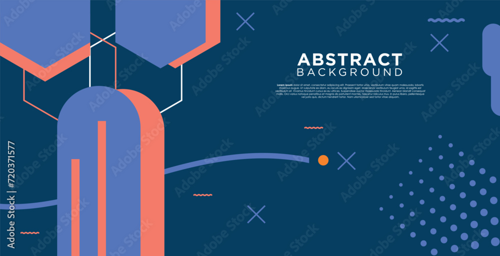 Fototapeta premium abstract colorful geometric background with geometric shapes and text area. vector illustration