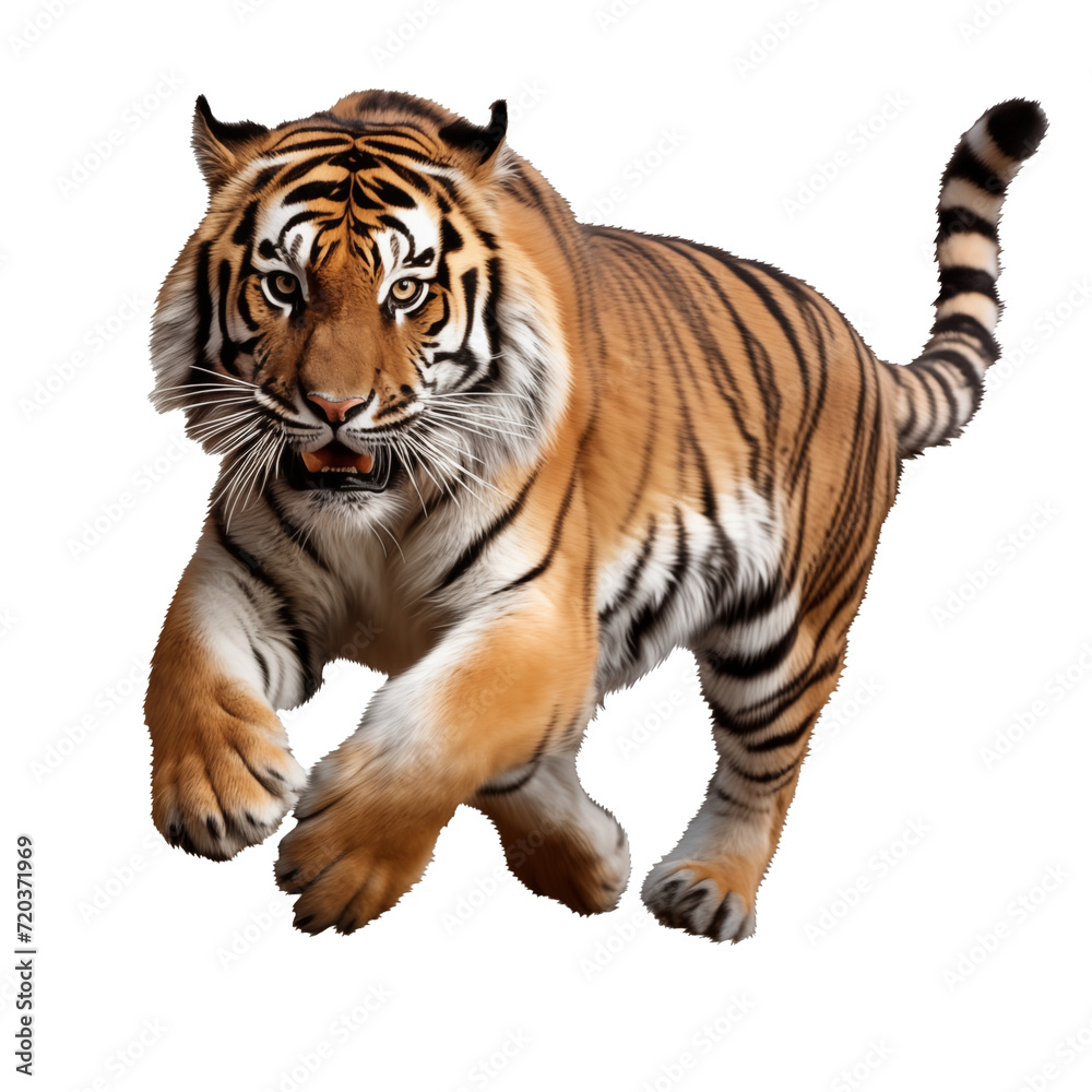 Obraz premium tiger jumps