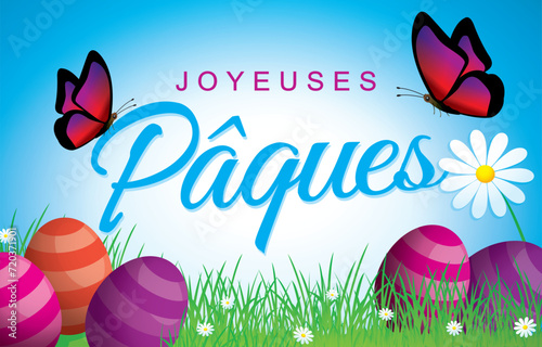 PAQUES VERSION 3 - Illustration vectorielle