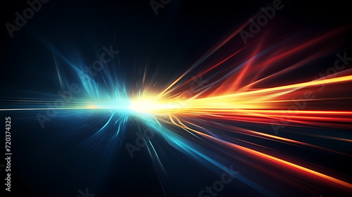 Line glowing motion blur illustration light background, energy neon light, effect bright line glowing motion blur