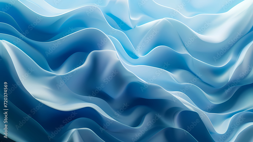Elegant Blue Abstract Wave Rippling Gently in a Studio Setting Background Elegant Blue Abstract Wave Rippling Gently in a Studio Setting Background