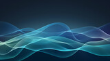Abstract Blue and White Wavy Pattern as Digital Art Background