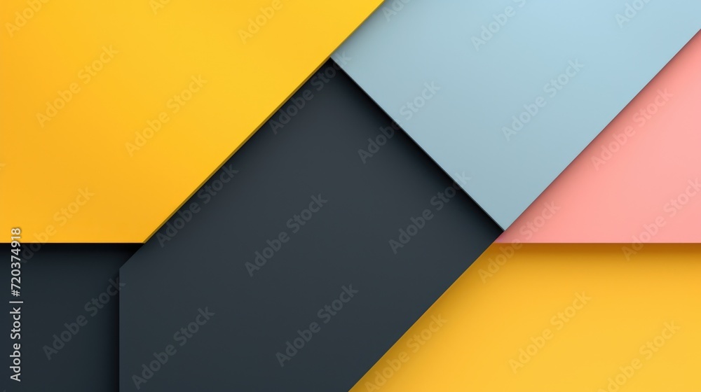 Modern abstract geometric color block layered background, copy space Modern abstract geometric color block layered background, copy space