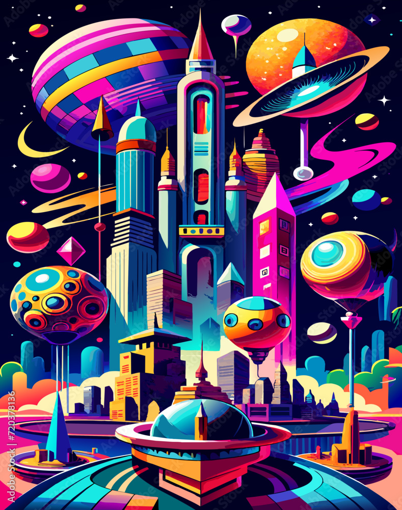 Obraz premium ufo in space