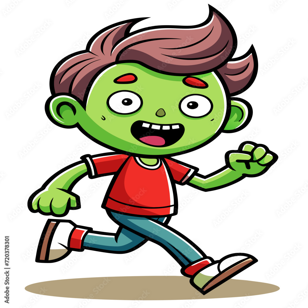 illustration of a zombies running illustration of a zombies running