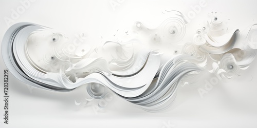 abstract kinetic art in white background, white curve lux wallpaper, wave background, gold lines, full color, smoke background